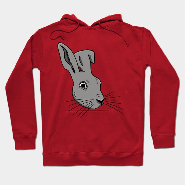 Her Hare Here 02 Hoodie by Thomber